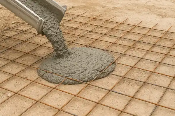 a cement truck pouring cement on a rebared ground from San Antonio Concrete Contractor in San Antonio, TX - foundation contractors near me a cement truck pouring cement on a rebared ground from San Antonio Concrete Contractor in San Antonio, TX - foundation contractors near me